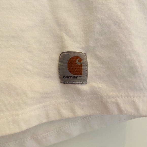 Women’s Carhartt White V-Neck T-Shirt - Picture 4 of 4